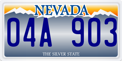 NV license plate 04A903