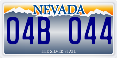 NV license plate 04B044