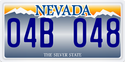 NV license plate 04B048