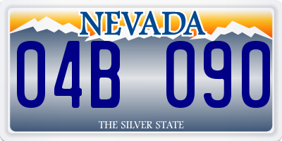 NV license plate 04B090