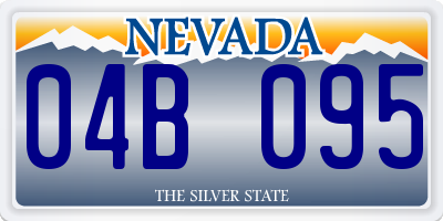 NV license plate 04B095