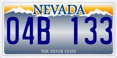 NV license plate 04B133