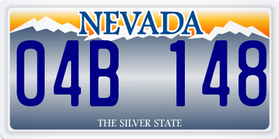 NV license plate 04B148