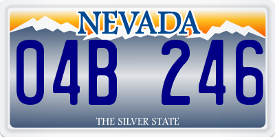 NV license plate 04B246