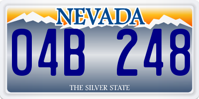NV license plate 04B248