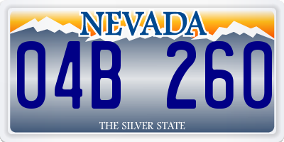 NV license plate 04B260