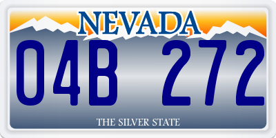 NV license plate 04B272