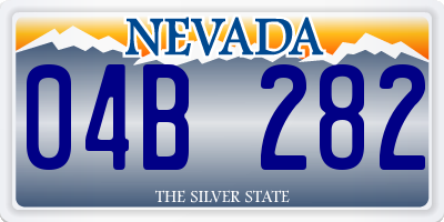 NV license plate 04B282