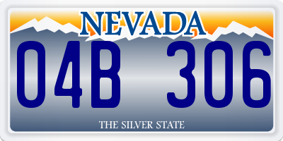 NV license plate 04B306