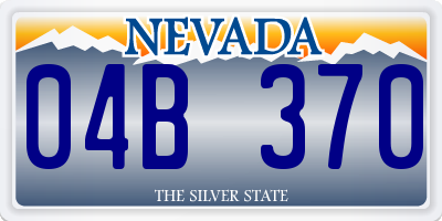NV license plate 04B370