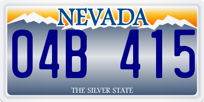 NV license plate 04B415