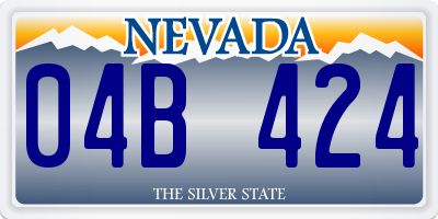 NV license plate 04B424