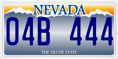 NV license plate 04B444