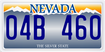 NV license plate 04B460