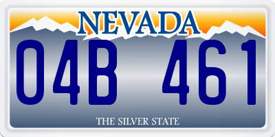 NV license plate 04B461