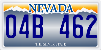 NV license plate 04B462