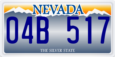 NV license plate 04B517