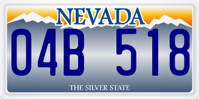 NV license plate 04B518