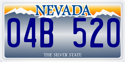 NV license plate 04B520