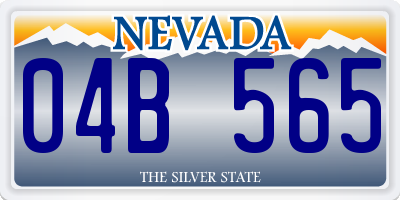 NV license plate 04B565