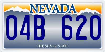 NV license plate 04B620