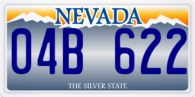 NV license plate 04B622