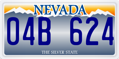NV license plate 04B624