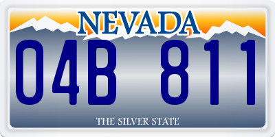 NV license plate 04B811