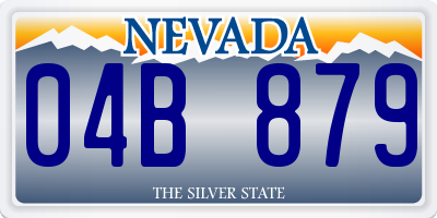 NV license plate 04B879