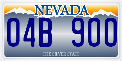 NV license plate 04B900
