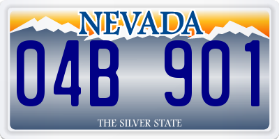 NV license plate 04B901
