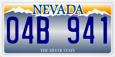 NV license plate 04B941