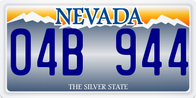 NV license plate 04B944