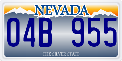 NV license plate 04B955