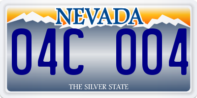 NV license plate 04C004