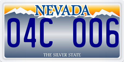 NV license plate 04C006