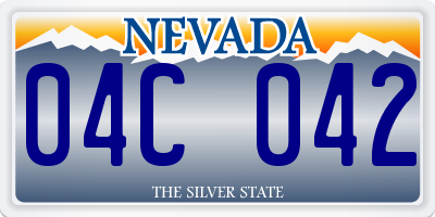 NV license plate 04C042