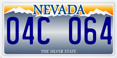 NV license plate 04C064