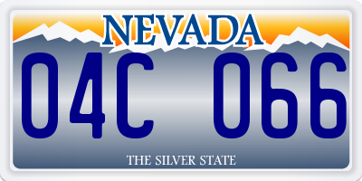 NV license plate 04C066