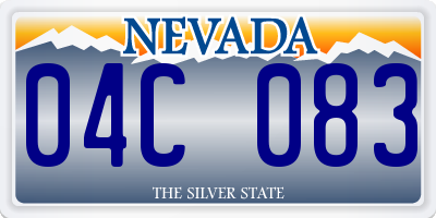NV license plate 04C083
