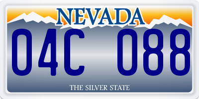 NV license plate 04C088