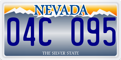 NV license plate 04C095