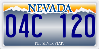 NV license plate 04C120