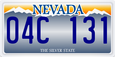 NV license plate 04C131