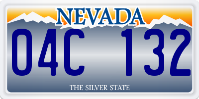 NV license plate 04C132