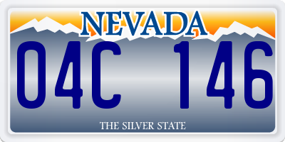 NV license plate 04C146