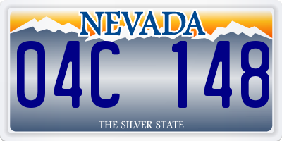 NV license plate 04C148