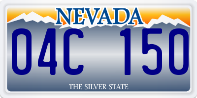 NV license plate 04C150