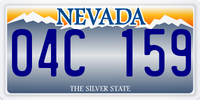 NV license plate 04C159