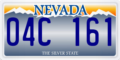 NV license plate 04C161